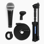 Samson VP10X Microphone Value Pack with R21, Clip, Boom Stand, and XLR Cable - 0809164017417