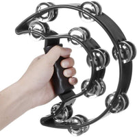 Santa Fe SUNTMB Half Moon Tamborine - Black - 