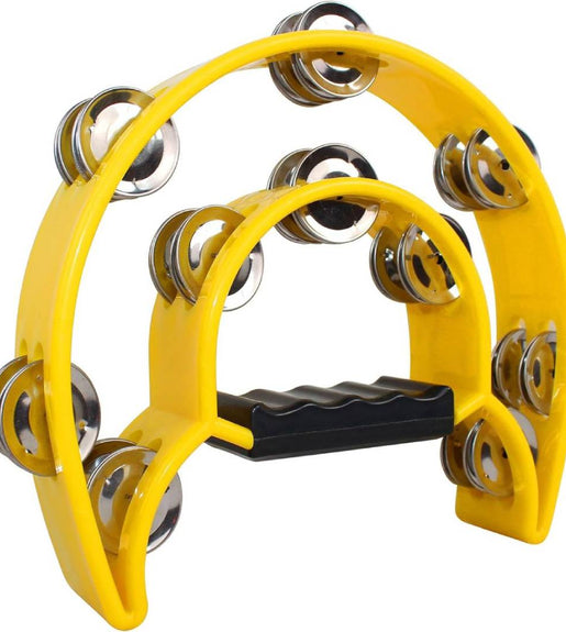 Santa Fe SUNTMB Half Moon Tamborine - Yellow - 