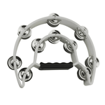 Santa Fe SUNTMB - WH Half - Moon Tambourine (White) - 