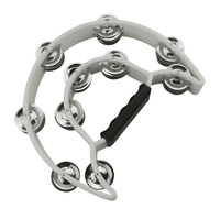 Santa Fe SUNTMB - WH Half - Moon Tambourine (White) - 