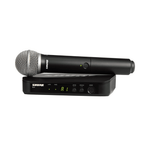 Shure BLX24E/PG58-K3E Single-Channel UHF Wireless Handheld Microphone System - 0042406246774