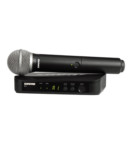 Shure BLX24E/PG58-K3E Single-Channel UHF Wireless Handheld Microphone System - 0042406246774