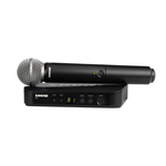 Shure BLX24E/SM58-H8E Single-Channel UHF Wireless Handheld Microphone System - 0042406385961