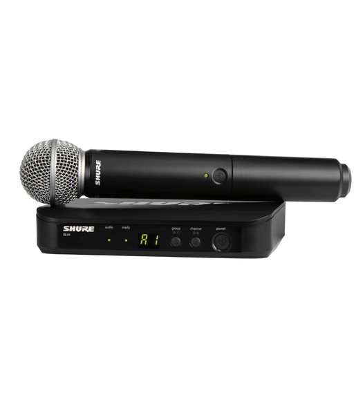 Shure BLX24E/SM58-H8E Single-Channel UHF Wireless Handheld Microphone System - 0042406385961