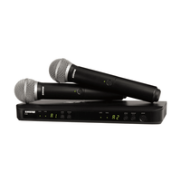 Shure PG288E/PG58-K3 Dual-Channel UHF Wireless Handheld Microphone System (K3 Band: 606–630 MHz) - 0042406247009