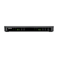 Shure PG288E/PG58-K3 Dual-Channel UHF Wireless Handheld Microphone System (K3 Band: 606–630 MHz) - 0042406247009