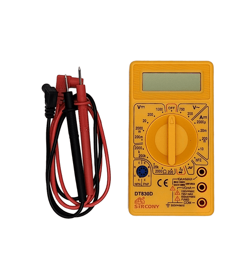 Sircony DT830D Compact Digital Multimeter with Buzzer - 