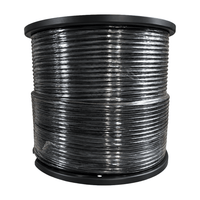 Sircony RG59D CCTV Coaxial Cable with Power Line – 300m Roll (Black) - 