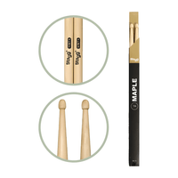 STAGG 7A Pair of Maple Drum Sticks - Wooden Tip - 5414428125408