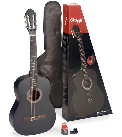 Stagg C410 - M - BK Classical Acoustic Guitar Pack Black - 05414428227553