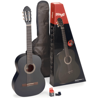 Stagg C410 - M - BK Classical Acoustic Guitar Pack Black - 05414428227553