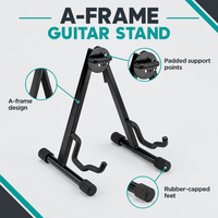 Stagg GS-Q4 A-Frame Guitar Stand with Body Rest - 5414428236777