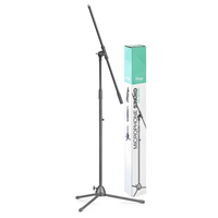 Stagg MIS - 0822BK Microphone boom stand with folding legs - 0882030173660