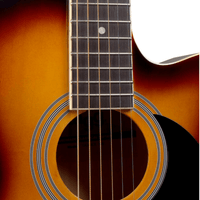 Stagg SA20ACE SNB Auditorium Cutaway Acoustic-Electric Guitar (Linden/Basswood Sunburst) - 0882030225567
