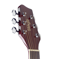 Stagg SA20ACE SNB Auditorium Cutaway Acoustic-Electric Guitar (Linden/Basswood Sunburst) - 0882030225567