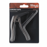Stagg SC - PXCU CR Professional Acoustic / Electric Guitar Capo - Chrome - 5414428191601