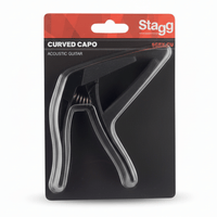 Stagg SCPX - CU BK Professional Acoustic / Electric Guitar Capo - Black - 5414428191588
