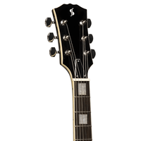 Stagg SEL - STD BLK Standard Series, electric guitar with solid Mahogany archtop body - 5414428261342