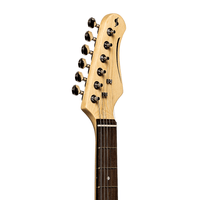Stagg SES30 BK Solid Body 6 - String Electric Guitar - Black - 5414428260857