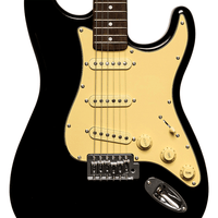 Stagg SES30 BK Solid Body 6 - String Electric Guitar - Black - 5414428260857