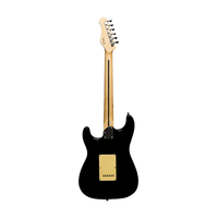 Stagg SES30 BK Solid Body 6 - String Electric Guitar - Black - 5414428260857