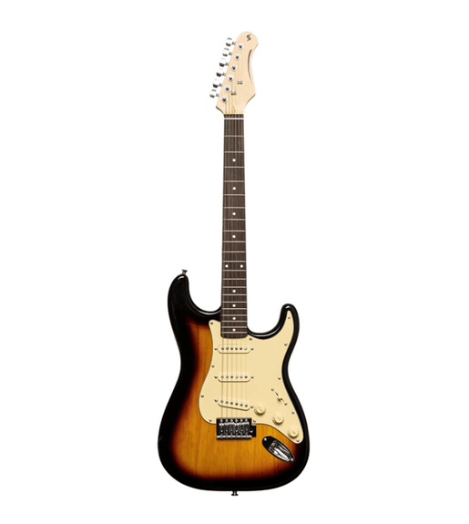 Stagg SES30 SNB Standard S-Style 6-String Electric Guitar (Sunburst) - 882030260841