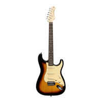 Stagg SES30 SNB Standard S-Style 6-String Electric Guitar (Sunburst) - 882030260841