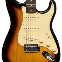 Stagg SES30 SNB Standard S-Style 6-String Electric Guitar (Sunburst) - 882030260841
