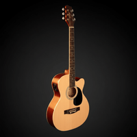 Stagg STAG-SA20ACE NAT 6-String Acoustic-Electric Cutaway Guitar with Tuner - 00882030225536