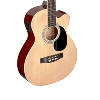 Stagg STAG-SA20ACE NAT 6-String Acoustic-Electric Cutaway Guitar with Tuner - 00882030225536