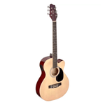 Stagg STAG-SA20ACE NAT 6-String Acoustic-Electric Cutaway Guitar with Tuner - 00882030225536