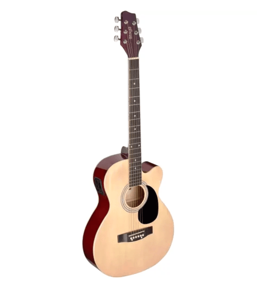 Stagg STAG-SA20ACE NAT 6-String Acoustic-Electric Cutaway Guitar with Tuner - 00882030225536