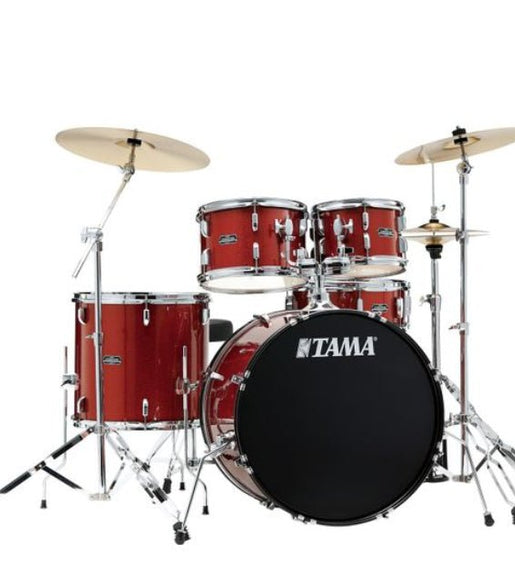 Tama Stagestar ST52KH6C - SCP 5 - Piece Drum Set With Cymbals - Scorched Copper Sparkle - 
