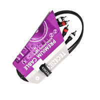 TECNIX Dual RCA Male to Dual XLR Male Interface Cable - 1.5m - 