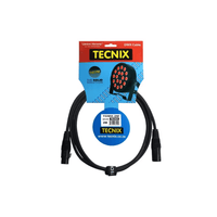 Tecnix TDMX - 2M 3Pin Digital DMX Cable XLR to XLR - 