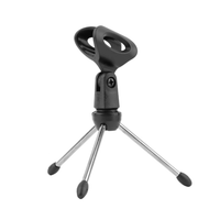 Tecnix TDS - M300 Portable Mini - Tripod Table Top Microphone stand - 