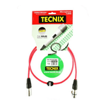 Tecnix TMC1M - NK - RED 1m XLR - XLR Microphone Cable - Red - 