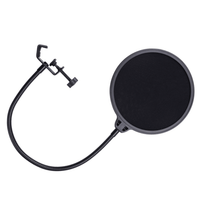 Tecnix TPF Microphone Pop Filter - Black - 