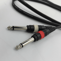 Tecnix TS-2J-2 Dual 6.35mm Mono Jack to Dual RCA Cable (1.5m) - 