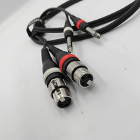 Tecnix TS-2XLRF-2J-1.5M Dual XLR Female to Dual 6.35mm Jack Cable (1.5m) - 