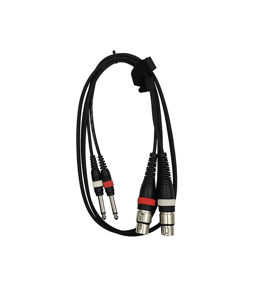 Tecnix TS-2XLRF-2J-1.5M Dual XLR Female to Dual 6.35mm Jack Cable (1.5m) - 