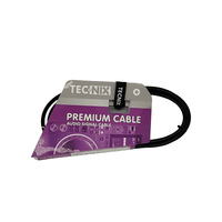 Tecnix TS-SMJ-SMJ-1.5M 3.5mm Stereo Male to 3.5mm Stereo Male Cable (1.5m) - 