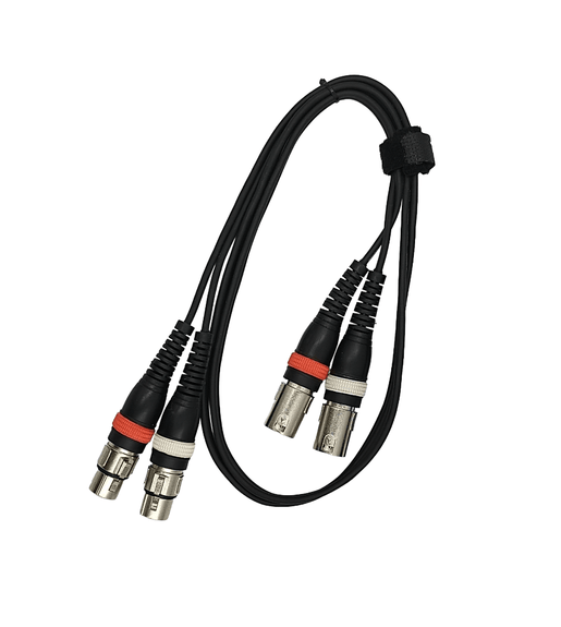 Tecnix TS2XLRM-2XLRF1.5M Dual XLR Male to Dual XLR Female Cable 1.5m - 