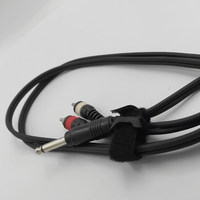 TECNIX TY-J-RM-1.5M 6.35mm Mono to 2 RCA Audio Cable (1.5m) - 