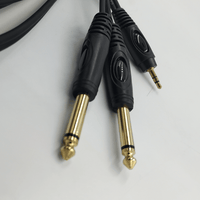 Tecnix TY-SMJ-2J-3M 3.5mm Stereo Jack to 2 x 6.35mm Mono Jack Cable 3m - 