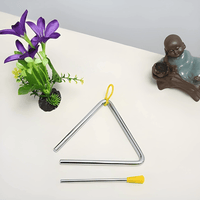 Triangle Percussion Instrument With Striker 5 inch - 