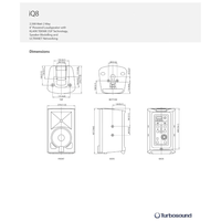 Turbosound iQ - 8 8″ 2500W Active Speaker - 4033653022422
