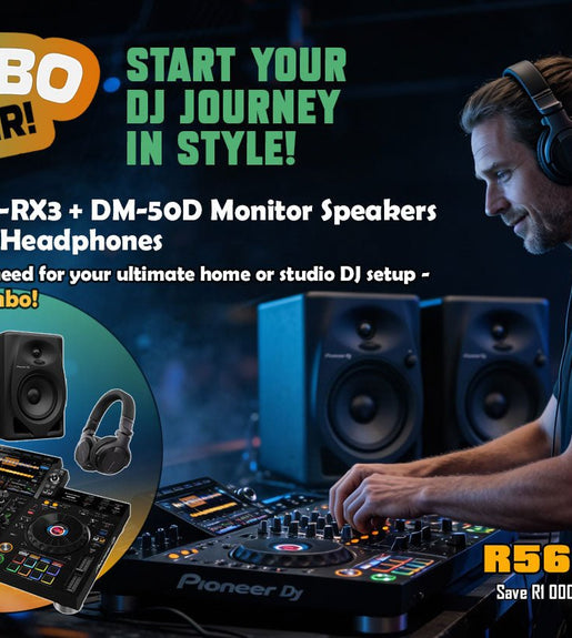 Ultimate DJ Combo 2 Bundle - XDJ - RX3 Controller + Headphones + Monitors - 