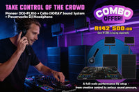 Ultimate DJ Combo 3 Bundle Pioneer DDJ - FLX10 + Powerworks HPW - 1000 Headphones + Celto ISORAY Speaker System - 